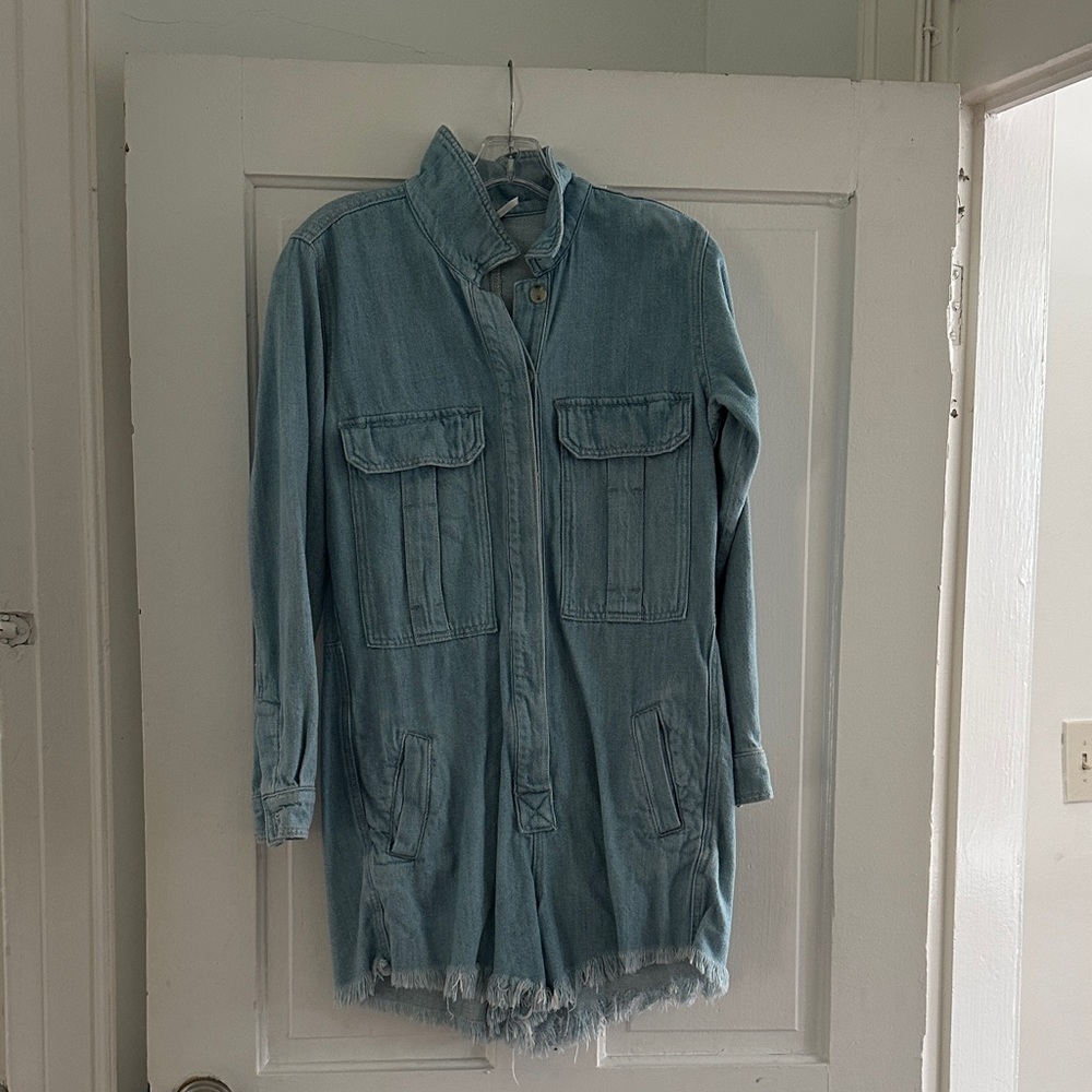 Free People Light Blue Denim Jacket